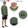 Quiksilver Men’s Swimwear Regular Fit UPF 50 Long Sleeve Sun Tee Rash Guard Shirt (S-XXL)(Laurel Wreath)