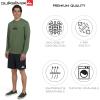 Quiksilver Men’s Swimwear Regular Fit UPF 50 Long Sleeve Sun Tee Rash Guard Shirt (S-XXL)(Laurel Wreath)