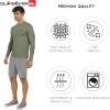 Quiksilver Men’s Swimwear Regular Fit UPF 50 Long Sleeve Sun Tee Rash Guard Shirt (S-XXL)(Sea Spray)