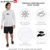 Quiksilver Men’s Swimwear Regular Fit UPF 50 Long Sleeve Sun Tee Rash Guard Shirt (S-XXL)(White)