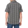 Quiksilver Men’s Vibrations Classic Button Up Woven Top(Tarmac Dobby Jacquard Ss 241)