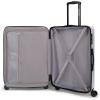Quiksilver Rincon Suitcases Hardside Luggage with Spinner Wheels, Large 3-Piece Set (20/26/30) (Black)(Metallic Silver)