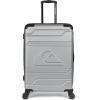 Quiksilver Rincon Suitcases Hardside Luggage with Spinner Wheels, Large 3-Piece Set (20/26/30) (Black)(Metallic Silver)