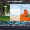 Quiksilver Sand-Free Beach Mat – Large Waterproof Outdoor Picnic Blanket, Lightweight Foldable Mat for Beach, Camping, Park, or Travel – Fits 4-6 People, Quick-Dry, Durable(Beach Mat)