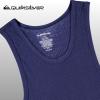 Quiksilver Undershirt Tank Tops for Men – 5 Pack Lightweight Ribbed Tanktops(White grey blue)