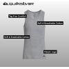 Quiksilver Undershirt Tank Tops for Men – 5 Pack Lightweight Ribbed Tanktops(White grey blue)