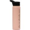 Quiksilver Venice 24 oz Insulated Water Bottle With Lock & One-Push Straw Lid, Stainless Steel Double Wall Vacuum Leakproof Tumblers for Sports, Travel, Gym(Peach Parfait)