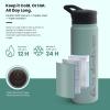 Quiksilver Venice 24 oz Insulated Water Bottle With Lock & One-Push Straw Lid, Stainless Steel Double Wall Vacuum Leakproof Tumblers for Sports, Travel, Gym(Beach Breeze)
