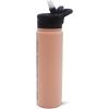 Quiksilver Venice 24 oz Insulated Water Bottle With Lock & One-Push Straw Lid, Stainless Steel Double Wall Vacuum Leakproof Tumblers for Sports, Travel, Gym(Peach Parfait)