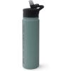 Quiksilver Venice 24 oz Insulated Water Bottle With Lock & One-Push Straw Lid, Stainless Steel Double Wall Vacuum Leakproof Tumblers for Sports, Travel, Gym(Beach Breeze)