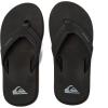 Quiksilver Youth Monkey Wrench Flip Flop Sandal (Little Kid/Big Kid)(Black/Black/Brown)