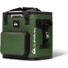 Quiksilver Zipperless Welded Cooler Box 20L, 48-72 Hour Insulation, Leakproof & Waterproof Welded Design, Heavy Duty TPU, IPX7, Adjustable Shoulder Strap, Carry Handles, Bottle Opener(Trekking green)