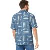 Quiksilver mens Long Boards Short Sleeve Woven(Longboards Ensign Blue)