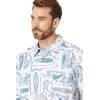 Quiksilver mens Long Boards Short Sleeve Woven(White Longboards)