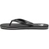 Quiksilver mens Molokai 3 Point Flip Flop Sandals(Black/Black/White)