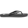 Quiksilver mens Molokai 3 Point Flip Flop Sandals(Black/Black/White)