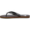 Quiksilver mens Molokai 3 Point Flip Flop Sandals(Black/Red/Green)