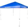 Quiksilver 10×10 Pop Up Canopy – UPF 50+ Outdoor Beach Tent with One-Push Setup – Portable Shade Shelter for Beach, Tailgate, Festivals, Camping – Water-Resistant Folding Gazebo with Wheeled Bag(Solid Blue)