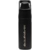 Quiksilver 24oz Stainless Steel Water Bottle, Wide Mouth Insulated Tumbler with Carabiner Hook, 18/8 Steel, 24hr Cold, BPA Free Reusable Bottle for Men, Women (Elmwood, 24oz)(Black)