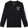 Quiksilver Boys Long Sleeve Logo Graphic T-Shirt(Black Cosmic)