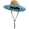 Quiksilver Boys Pierside Print Straw Sun Hat(Atlantic Navy)