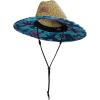 Quiksilver Boys Pierside Print Straw Sun Hat(Navy Rorschach)