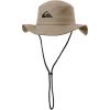 Quiksilver Boys Quiksilver Kid’s Bushmaster Sun Protection Floppy Visor Bucket Hat(Khaki)