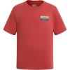 Quiksilver Boys Short Sleeve Logo Graphic T-Shirt, Soft & Comfortable, Regular Fit(Mineral Red Way)
