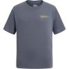 Quiksilver Boys Short Sleeve Logo Graphic T-Shirt, Soft & Comfortable, Regular Fit(Stormy Seas Glare)