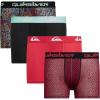 Quiksilver Boys Underwear 4 Pack Boxer Briefs for Boys 6-18 Durable Stretch Breathable Moisture Wicking(Multi  Red  Grey  Asst)