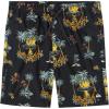 Quiksilver Boys Volley Swim Trunks with UPF 50+ Sun Protection, Quick Dry Bathing Suit Shorts(Black Scenic)