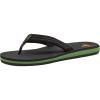 Quiksilver Carver Suede Flip Flops for Men, Arch Support Athletic Mens Sandals, Size 6 to 16 Thong Mens Slides(Black/Yellow/Red)