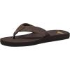 Quiksilver Carver Suede Flip Flops for Men, Arch Support Athletic Mens Sandals, Size 6 to 16 Thong Mens Slides(Demitasse Solid)