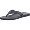 Quiksilver Carver Suede Flip Flops for Men, Arch Support Athletic Mens Sandals, Size 6 to 16 Thong Mens Slides(Grey 1 241)