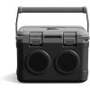 Quiksilver Cooler with Bluetooth Speaker, 24-Can or 21L Capacity Hard Cooler with Handle, Airtight Latches, FM Radio, TF Card Reader, 6hr Battery, 48Hr Insulation, USB-C Cable Included.
