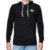 Quiksilver Hoodies for Men, Big and Tall Jersey Pullover Lightweight Sweatshirts for Men, Cotton Casual Hoodie(Black)
