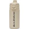 Quiksilver Laguna 24oz Tripple Wall Stainless Steel Water Bottle, Reusuable Sports Bottle with Leak-Proof Straw and Spout Lid, Non-Slip Rubber Base, Carrier Handle, 24H Hot & Cold Insulated Tumbler(Snow)