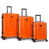 Quiksilver Malibu Suitcases PC Hardside Expandable Luggage with Spinner Wheels, Large 3-Piece Set (20/26/30) (Parchment)(Orange)