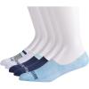 Quiksilver Men’s 5-Pack Floral No Show Socks, Light Gray Heather, 10/13