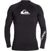 Quiksilver Men’s All Time Long Sleeve UPF 50 Rashguard(Black)