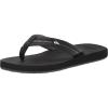 Quiksilver Men’s Carver Nubuck Three-Point Sandal(Black 1)