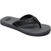 Quiksilver Men’s Carver Nubuck Three-Point Sandal(Black/Grey/Black)