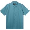 Quiksilver Men’s Centinela 4 Button Up Comfort Fit Pocket Shirt(Reef Waters Centinella)