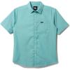 Quiksilver Mens Quiksilver Men’s Shoreline Classic Button Up Woven Top(Dusty Turquoise)