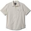 Quiksilver Mens Quiksilver Men’s Shoreline Classic Button Up Woven Top(Silver Birch)