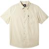 Quiksilver Mens Quiksilver Men’s Shoreline Classic Button Up Woven Top(Silver Birch Apero Organic Ss)