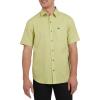 Quiksilver Men’s Regular Fit Premium Cotton Woven Short Sleeve Button Up Casual Shirt(Moss)