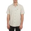 Quiksilver Men’s Regular Fit Premium Cotton Woven Short Sleeve Button Up Casual Shirt(Silver Birch)