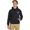 Quiksilver Men’s Regular Fit Super Soft Fleece Midweight Pullover Hooded Sweatshirt(Navy)