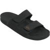 Quiksilver Men’s Rivi Leather Double Adjust Sandals, charcoal, 10 Men